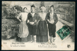 Carte Postale - France - Types Catalans - Départ Pour Les Fêtes (CP24723OK) - Personen