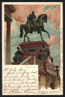 Künstler-AK Heinrich Kley: Berlin, Denkmal Friedrich Wilhelm IV.  - Kley