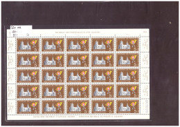 FEUILLE COMPLETE No 320  EN PARFAIT ETAT - EXPOSITION LAUSANNE 1955 - COTE: 25.- - Blocks & Sheetlets & Panes