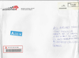 Lot De 10 Lettres Affranchies Au Guichet - Vignettes D'affranchissement De Bureau De Poste _ Enveloppes Entières - Other & Unclassified