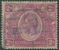 Kenya Uganda And Tanganyika 1922 SG88 2s Dull Purple FU (amd) - Kenya, Uganda & Tanganyika