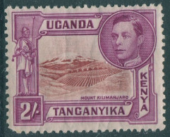 Kenya Uganda And Tanganyika 1938 SG146 2s Brown And Purple KGVI Killimanjaro P13 - Kenya, Uganda & Tanganyika