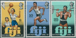 Fiji 1971 SG451-453 South Pacific Games Set MNH - Fiji (1970-...)