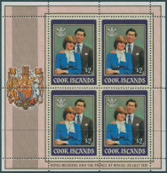 Cook Islands 1981 SG813 $2 Charles And Diana MS MNH - Cookinseln