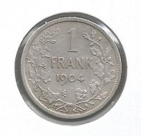 LEOPOLD II * 1 Frank 1904 Vlaams  Met Punt * Z.Fraai / Prachtig * Nr 12872 - 1 Franc