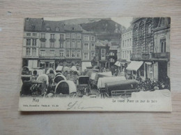 Huy - La Grand Place Un Jour De Foire - NELS - Série 55 - N° 23 - Circulé: 1916 - 2 Scans - Hoei
