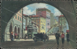 Bu612 Cartolina Trieste Citta' Traforo Montuzza E Piazza San Savino Friuli - Trieste (Triest)