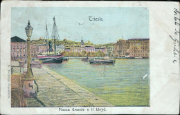 Bu628 Cartolina Trieste Citta'   Piazza Grande E Il Lloyd  Friuli - Trieste