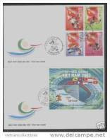 FDC Vietnam Viet Nam 2003 : Welcome To The 22nd South East Asia Games / Football / Wrestling (Ms909) - Vietnam