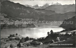 12046181 Lungern Lungernsee Mit Wetterhorngruppe Alpenpanorama Lungern - Andere & Zonder Classificatie