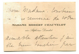 Carte De Visite Madame Robert CHAUVELOT - Cartes De Visite