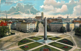 Germany Munchen Karolinenplatz Mit Obelisk - München