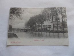 EINVILLE ( 54 Meurthe Et Moselle ) LE CANAL PENICHE ET HABITATIONS - Andere & Zonder Classificatie