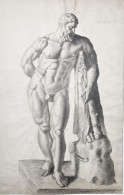 (Herkules Herakles Hercules) - Zeichnung Dessin Drawing - Stiche & Gravuren