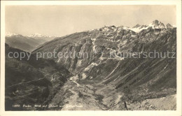 12045932 Furka Blick Auf Gletsch Und Grimselroute Gebirgspass Alpenpanorama Furk - Other & Unclassified