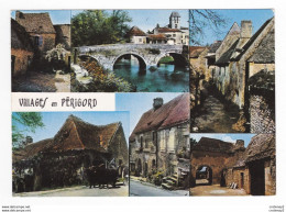 24 Villages Du PERIGORD Multivues N°563 Attelage Boeufs Pont - Andere & Zonder Classificatie