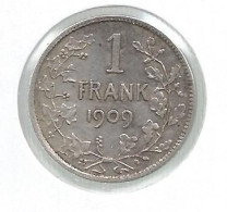 LEOPOLD II * 1 Frank 1909 Vlaams  Zonder Punt * Prachtig * Nr 12887 - 1 Frank