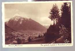 74 - MORZINE - VUE GÉNÉRALE ET POINTE DE RESSACHAUX -  - Morzine