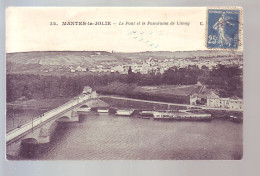 78 - MANTES-la-JOLIE - LE PONT ET LE PANORAMA DE LIMAY - ANIMÉE  -  - Mantes La Jolie