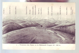 88 - HOHNECK - CARTE ILLUSTRÉE - PANORAMA DES ALPES VU DU HOHNECK -  - Andere & Zonder Classificatie