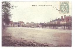 72 - MAMERS - PLACE DE LA REPUBLIQUE - COLORISÉE -  - Mamers