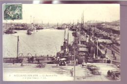 62 - BOULOGNE-sur-MER - LE BASSIN A FLOT ET LE QUAI CHANZY - ANIMÉE -  - Boulogne Sur Mer