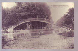 51 - CHALONS-sur-MARNE - LA PASSERELLE SUR LE CANAL - ANIMÉE -  - Châlons-sur-Marne