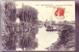 92 - BILLANCOURT - LES BORDS DE LA SEINE - LE PETIT BRAS - ANIMÉE -  - Boulogne Billancourt