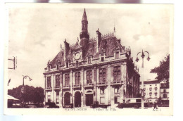 93 - SAINT-DENIS - L'HÔTEL DE VILLE - AUTOMOBILE - ANIMÉE -  - Saint Denis