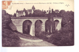 18 - CULAN - VIADUC DE LA ROUTE DE MONTLUCON - CHATEAU ET ÉGLISE -  - Culan