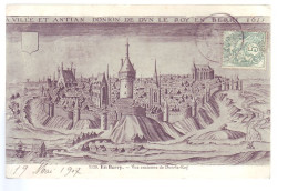 18 - DUN--le-ROI - CARTE ILLUSTRÉE - VUE ANCIENNE -  - Other & Unclassified