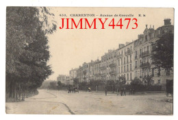 CPA - CHARENTON En 1915 Avenue De Gravelle ( Rue Bien Animée ) N°453  Edit. E. Malcuit  Paris - Correspondance Militaire - Charenton Le Pont