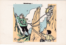 CPA COULEUR ANCIENNE - ILLUSTRATION HUMORISTIQUE SIGNÉE JEAN BELLUS - ALPINISME - 29-04-24 - Otros & Sin Clasificación