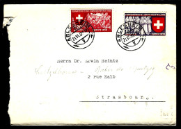 1939 - LETTRE D'ARLESHEIM ( SUISSE ) " POUR STRASBOURG - Briefe U. Dokumente