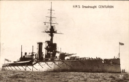 CPA Englisches Kriegsschiff, H.M.S. Dreadnought Centurion - Autres & Non Classés