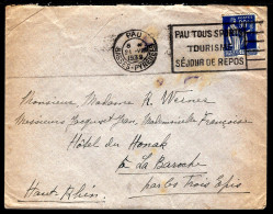 LETTRE DE PAU - 1938 - POUR LE HAUT-RHIN - 1932-39 Peace