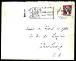 LETTRE DE RAON L'ÉTAPE - 1963 - POUR STRASBOURG - 1960 Marianne Van Decaris