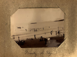 Biarritz * La Plage * Baigneurs * Enfants * Photo Circa 1890/1910 11.5x8.5cm - Biarritz