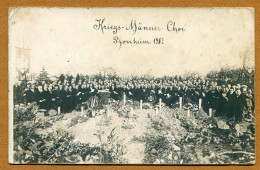 PFORZHEIM  : " KRIEGS-MÄNNER-CHOR "  (1917)  Carte Photo - Chorale - Pforzheim