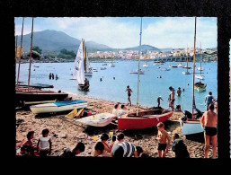 Cp, 66, Banyuls Sur Mer, La Plage Et Les Monts D'Espagne, Voyagée 1967, Ed. Cap - Banyuls Sur Mer