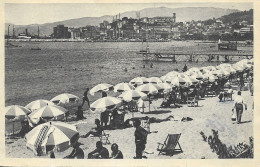 ALPES MARITIMES 06  -  CANNES  -  LA PLAGE ET LE SUQUET  -  1953 - - Cannes