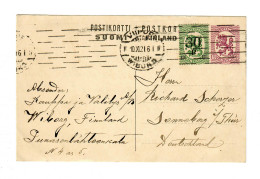 Postkarte Wiborg 1921 Nach Sonneberg/Thüringen - Otros & Sin Clasificación