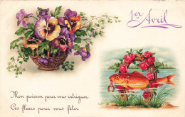 FETES - VOEUX - 1er Avril - Mon Poisson Pour Vous Intriguer - Carte Postale Ancienne - 1 April (aprilvis)