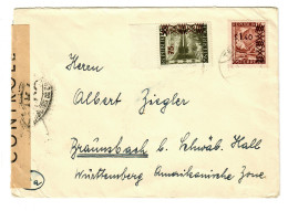 Telfs/Tirol Nach Braunsbach, Schwäbisch Hall, Franz. Zensur - Storia Postale