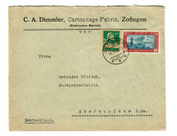 Karton Fabrik Zofingen Nach Oberschlema, 1930 - Other & Unclassified