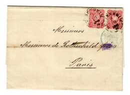 Geisenheim 1878 An Die Gebrüder Rothschild In Paris - Cartas & Documentos