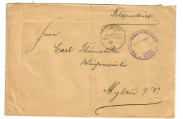 Feldpost Brief Kaiserliche Schutztruppe Für Südwestafrika, Etappe Kubub 1905 - German South West Africa