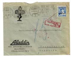 Aladdin Bucuresti 1930 Nach Frankfurt/M, Nachgebühr - Otros & Sin Clasificación