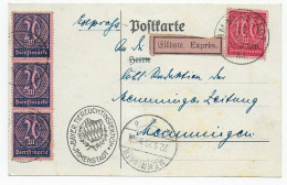 Postkarte Als Eilbote, Bayr. Tierzuchtinspektion Immenstadt, 22.5.1923 - Briefe U. Dokumente