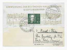 Postkarte Sonderstempel Tag Der Vereidigung Des Bundespräsidenten 15.9.1959, EF - Lettres & Documents